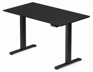 LVN System Flex+ 120x67cm fekete elektromosan állítható magasságú íróasztal | Memória funkció +USB