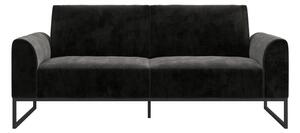 Fekete kinyitható kanapé 217 cm Adley - CosmoLiving by Cosmopolitan