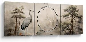 Kép - Rajzfilm tájkép (órával) (90x30 cm)