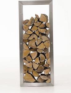 Keri rozsdamentes acél tűzifa tároló (25x60x100 cm)