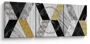 Kép - Texturált dekoráció (órával) (90x30 cm)