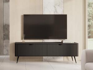 TV-állvány Lectum, Közepes sűrűségű farostlemez, Laminált forgácslap, 52x164x38cm, Grafit
