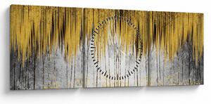 Kép - Arany vonalak (órával) (90x30 cm)