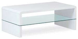 Autronic dohányzóasztal 110x40 cm MDF fényes fehér AHG-402 WT