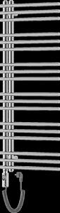 Mexen, Mexen Neptun elektromos melegítő 1200 x 500 mm, 600 W, króm - W101-1200-500-2600-01