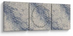 Kép - Hullámminta (órával) (90x30 cm)