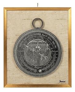 King Home Mystery Clock Antik Óra Művészeti Nyomat Arany Keretben