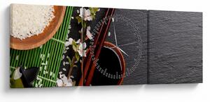 Kép - Sushi (órával) (90x30 cm)