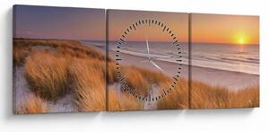 Kép - Strand naplementében (órával) (90x30 cm)