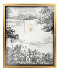 King Home Head of State Klasszikus Palota Kép Arany Keretben