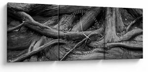 Kép - A fa gyökerei (órával) (90x30 cm)