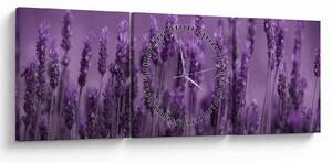 Kép - Levendula (órával) (90x30 cm)