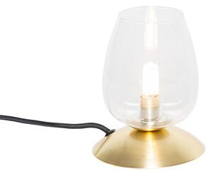 Klasszikus asztali lámpa arany üveggel - Elien