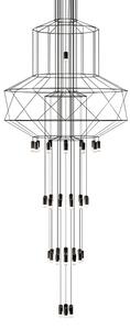 King Home Flusso 43 Geometrikus Függőlámpa Fekete LED
