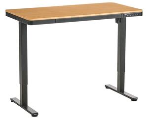 Elektromosan állítható asztal PENLY Fekete/világosbarna 120 cm 60 cm USB porttal