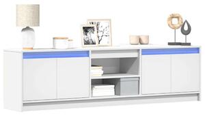VidaXL TV-szekrény - Fehér - 180 cm - LED világítással