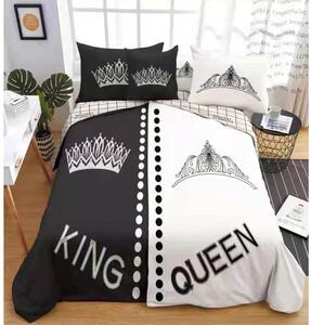 King/Queen Korona és Tiara 6 részes páros ágyneműhuzat
