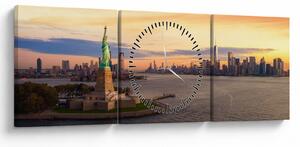 Kép - New York város (órával) (90x30 cm)