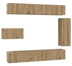 TV szekrény garnitúra 8 pcs kézműves tölgy 30.5 x 30 x 90 cm