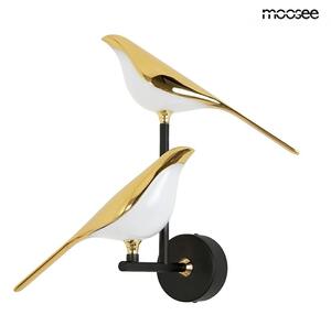 Moosee Bird Twin Arany-Fehér LED Fali Lámpa