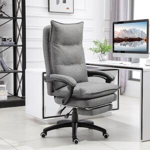 Vinsetto ergonomikus irodai szék – 6 pontos masszázs és állíthatóság, szürke