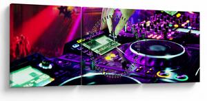 Kép - DJ (órával) (90x30 cm)