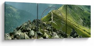 Kép - Hegyi táj (órával) (90x30 cm)