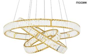 Moosee Liberty Triples Kristály Függőlámpa Arany LED