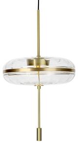 King Home Chaplin 360 LED Függőlámpa Üveg Réz