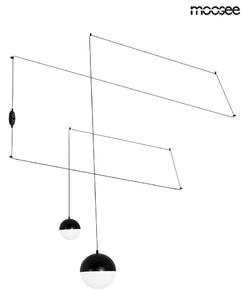 Moosee Bowl Duo Fali Lámpa Üveg Fekete Geometrikus