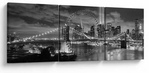 Kép - Brooklyn híd (órával) (90x30 cm)