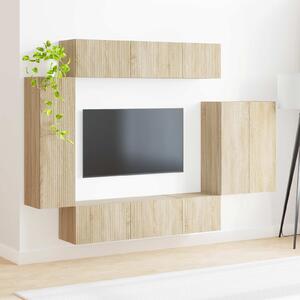VidaXL TV falit kabinet szett 6 db Sonoma tölgy