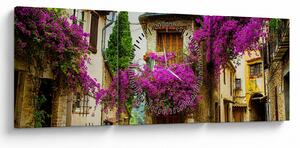 Kép - Mediterrán lusta sikátor (órával) (90x30 cm)