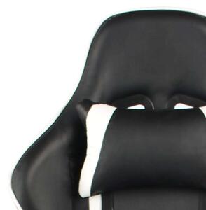 VidaXL műbőr PVC forgó Gamer szék #fekete-fehér