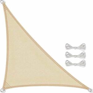 Pepita vízálló háromszög Napvitorla 7x5x5m 160g/m2 - bézs