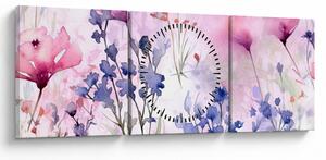 Kép - Akvarell rét (órával) (90x30 cm)