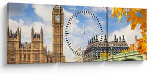 Kép - Big Ben, London (órával) (90x30 cm)