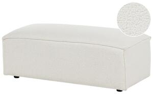 Fehér buklé ottoman 102 x 52 cm HELLNAR