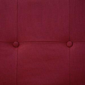 VidaXL 282225 Sofa Bed with Armrest Wine Red Polyester