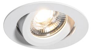Beépíthető spotlámpa fehér, dönthető, 8,2 cm, beépített dimmelhető LED, IP54 védettségű, ultraf vékony - Pupil