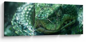 Kép - Egy kígyó portréja (órával) (90x30 cm)
