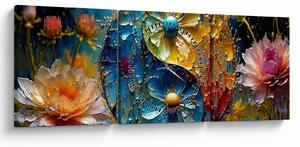 Kép - Harmónia és egyensúly (órával) (90x30 cm)