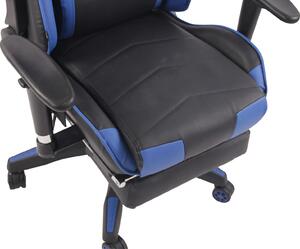 Turbo XFM műbőr gamer szék lábtartóval, beépített masszázs + ülésfűtés funkció
