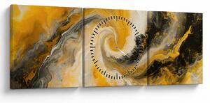 Kép - Spirális absztrakció (órával) (90x30 cm)