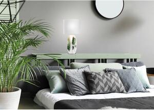 Fehér-zöld asztali lámpa textil búrával (magasság 59 cm) Palma – Candellux Lighting