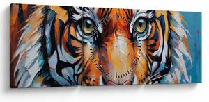 Kép - Tigris látképe, festmény (órával) (90x30 cm)