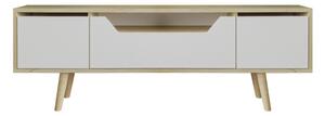 Hanah Home TV Stand Sapphire Oak White Roma 150 - Sapphire Oak, White