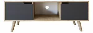 Hanah Home TV Stand Sapphire Oak Anthracite Siena - Sapphire Oak, Anthracite