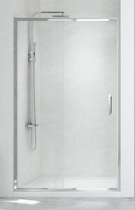 New Trendy New Corrina zuhanyajtók 100 cm tolható alumínium fényes/átlátszó üveg D-0089A