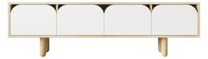 Hanah Home TV Stand Sapphire Oak White Lazio - Sapphire Oak, White
